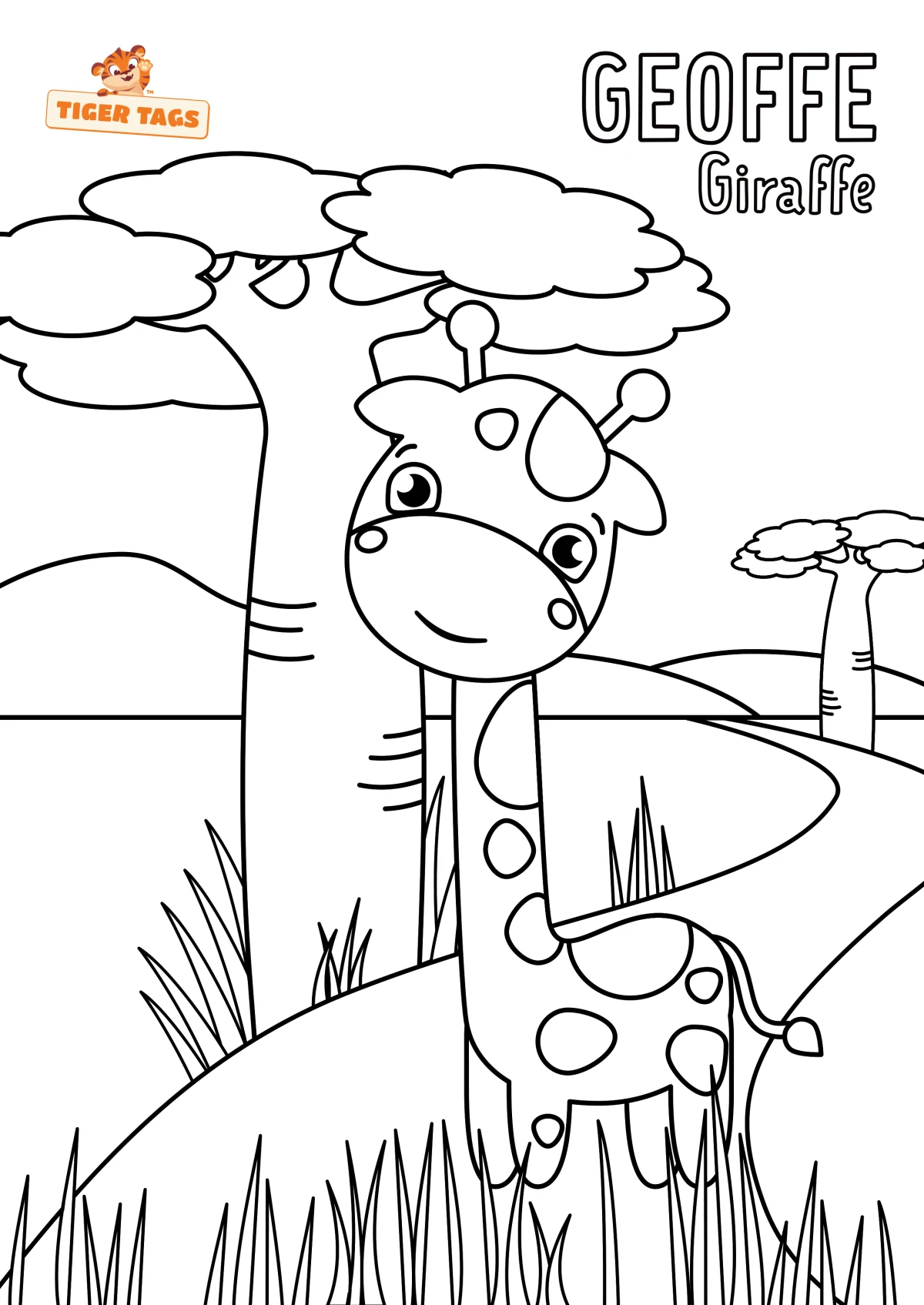 Geoffe the Guilty Giraffe - Activity Sheet