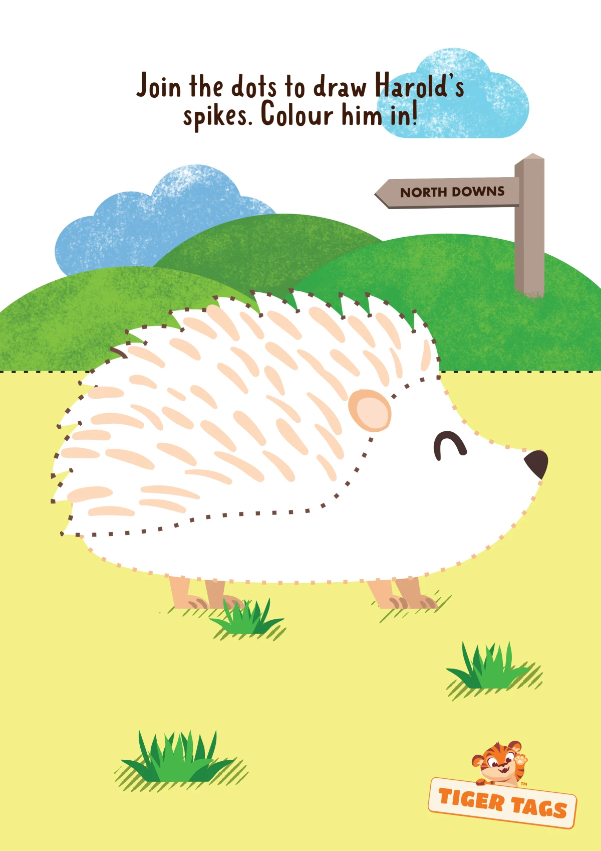 Harold the Hysterical Hedgehog - Activity Sheet