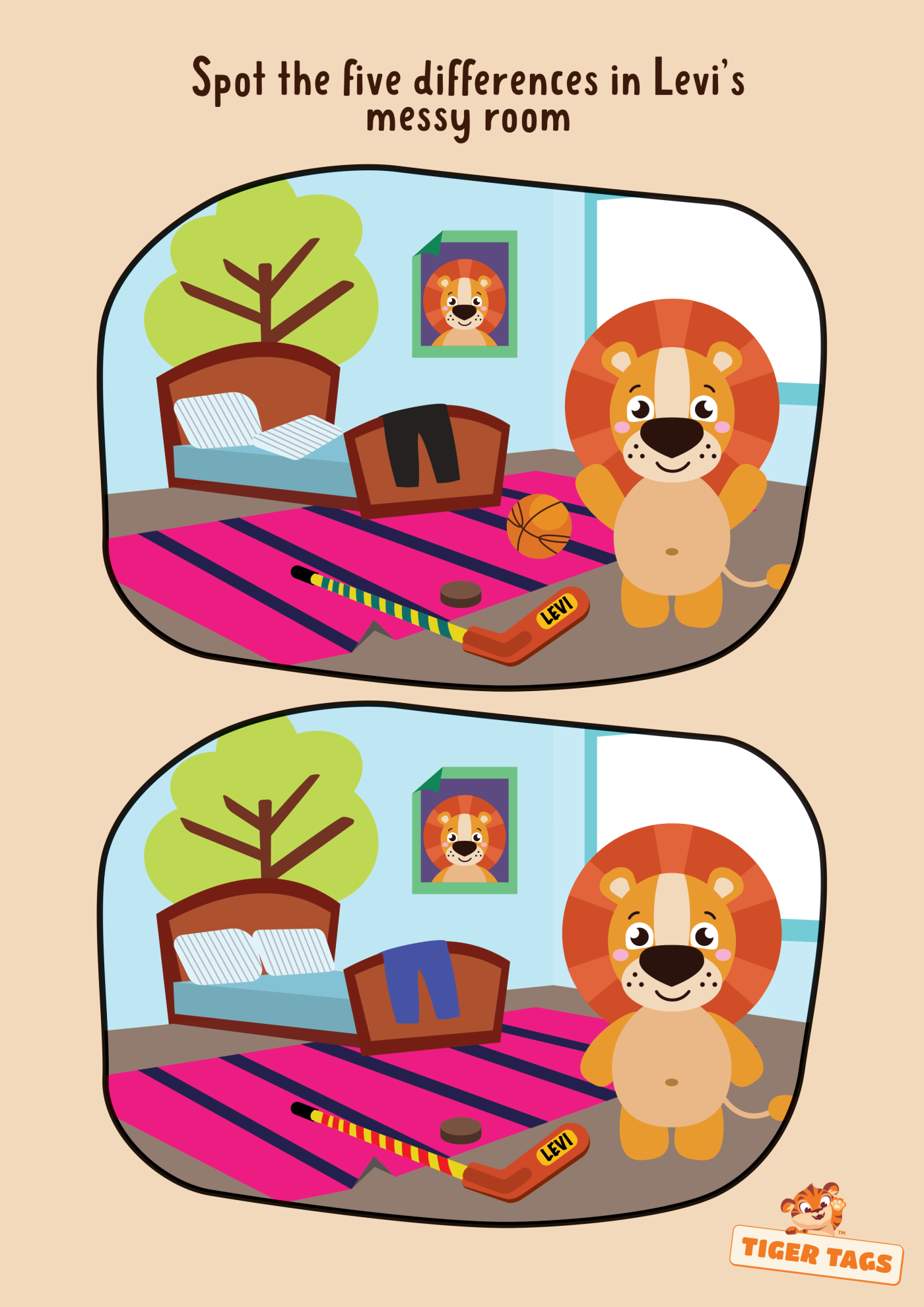 Levi the Lazy Lion - Activity Sheet Levi the Lazy Lion - Activity Sheet